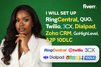 setup ringcentral quo twilio 3cx dialpad aircall gohighlevel a2p 10dlc