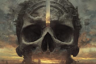 design a metal album cover artwork