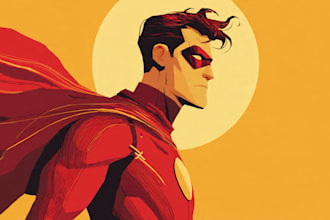 superhero character for comics