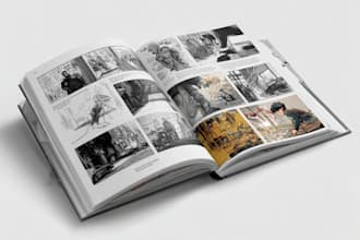 do comics book pages, storyboards, illustrations