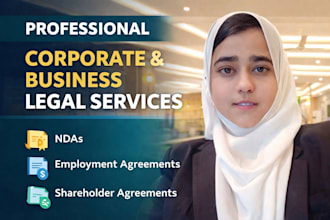 professionally vet and review ndas, employment agreements, service contract etc