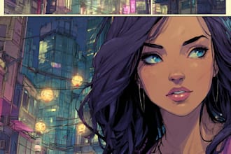 draw comic book and anime illustrations and covers