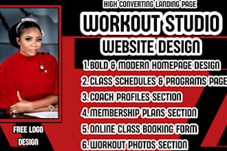 fitness studio website gym website design personal training website yoga studio