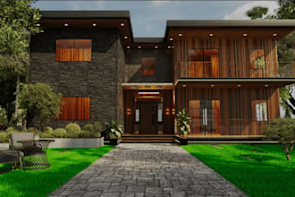 rebuild villa exterior, two story house, floor plan,rooftop terrace,urban design