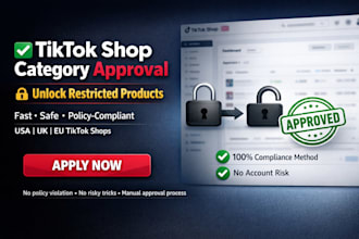 approve tiktok shop category and unlock restricted categories on tiktok shop