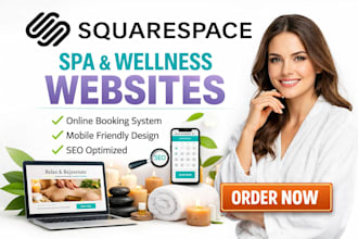 redesign squarespace spa website wellness therapy website massage service site