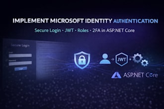 implement microsoft identity authentication in your asp dot net core app