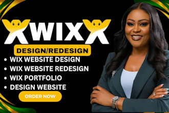 expertly design or redesign wix portfolio website, wix website, wix portfolio