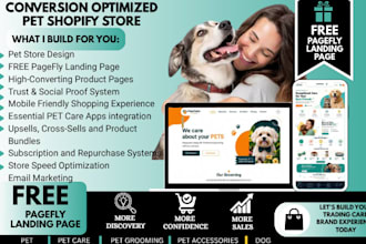 build pet website dog pet care grooming store organic pet poop scooper website