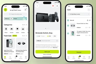 develop ecommerce app, multi vendor app, marketplace app, ecommerce website