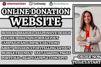 donation website charity website lead generating donation nonprofit web design