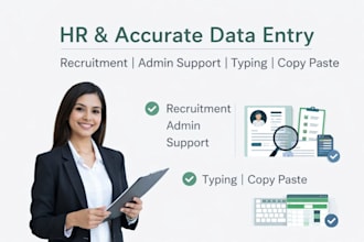 be your HR virtual assistant for recruitment and HR support