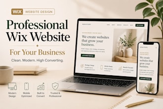 design a professional wix website for your business