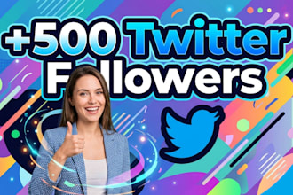 grow up 500 twitter followers fast