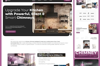 design chimney website chimney repair website cleaning wordpress landing page