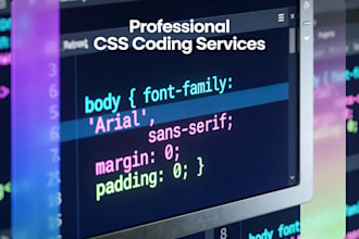 write pure CSS style sheet codes for your website