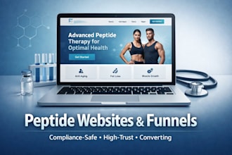 build compliance peptide websites peptide funnel clinics peptide suppliers store