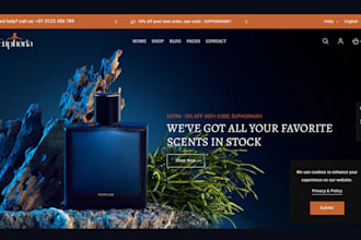 design perfume website fragrance website perfume shopify store cologne website