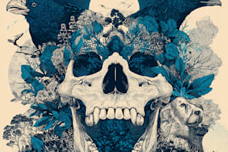 create custom hand drawn art illustration for your brand