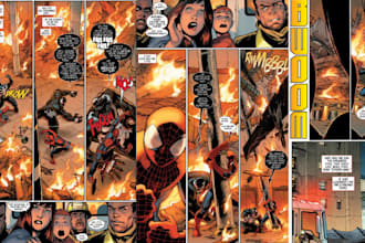 do comic book illustration, superhero graphic novel comic, nsfw comic artist,