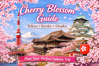 provide 2026 cherry blossom guide for tokyo kyoto osaka PDF
