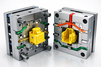design silicone and injection molds with manufacturing ready 3d cad