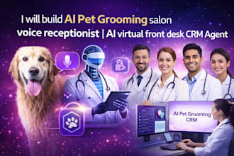 build ai pet grooming salon voice receptionist, ai virtual front desk CRM agent