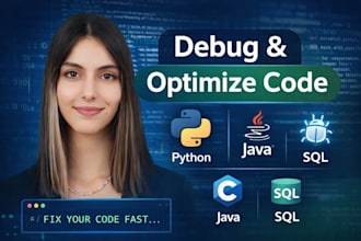 debug and fix your python, java, c, or sql code fast