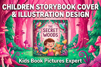 do children storybook cover design illustration book design kids book picture
