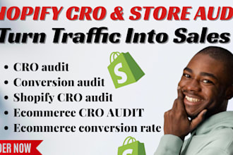 do shopify cro store audit with optimizzation to boost shopify store sales