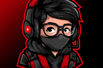 design amazing gaming channel art and logo for youtube