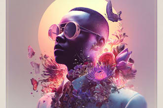 design a professional album cover or cd cover