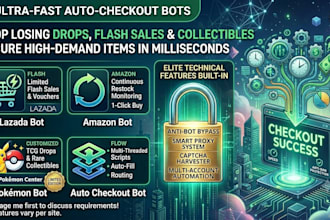 do lazada bot auto purchase bot auto checkout bot amazon bot pokémon bot