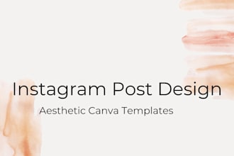 design aesthetic instagram posts using canva