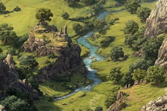 create fantasy game map, rpg, dnd