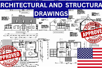 provide licensed architectural plan structural drawings pe stamp for texas