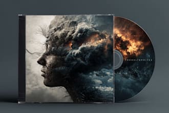 design album cover, cd label or cd cover