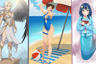 draw your oc any character in anime style