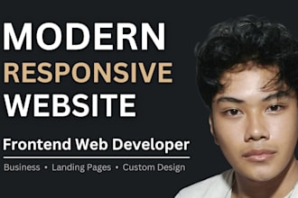 design a modern responsive website for your business