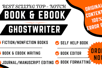nonfiction ebook ghostwriter kdp book writer selfhelp memoir christian formattin
