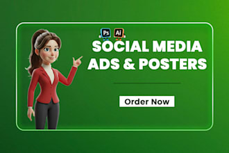 design ads and posters for social media