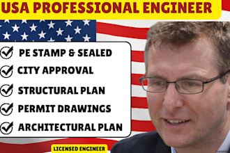 do architectural and structural permit drawings, adu plan, garage in fl, ca, wa