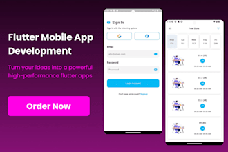 develop a professional flutter android app