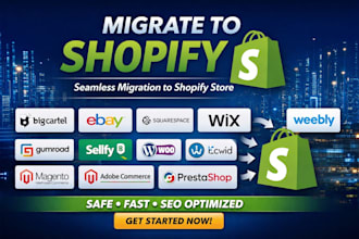 migrate big cartel ebay squarespace weebly gumroad sellfy wix to shopify store