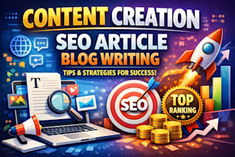 write SEO optimized blog posts and articles