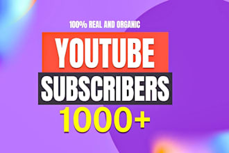grow up 1000 youtube followers very fast