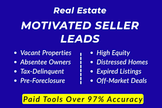 provide motivated seller leads by skip tracing from usa