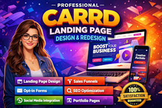carrd landing page, carrd website design, trading card, card expert, opt in page