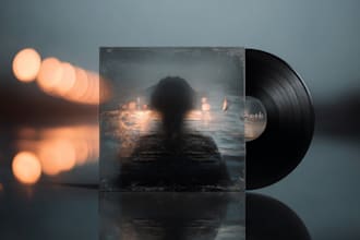 design album cover, cd label or cd cover