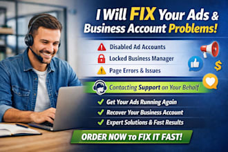 contact facebook support fix face book ads business account fb page fix issues
